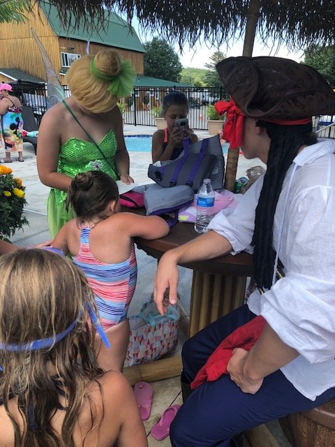 Campers at Pirate and Princess Weekend 2018 at Triple R Campground in Western NY