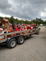 Wagon Ride at Christmas in July Weekend and Triple R Campground in Western NY