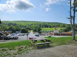 view from a site at Triple R Camping Resort in WNY