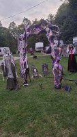 Site decorated with Halloween Decorations at Triple R Camping Resort