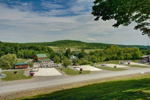 view of sites  at triple r camping resort a campground in wny