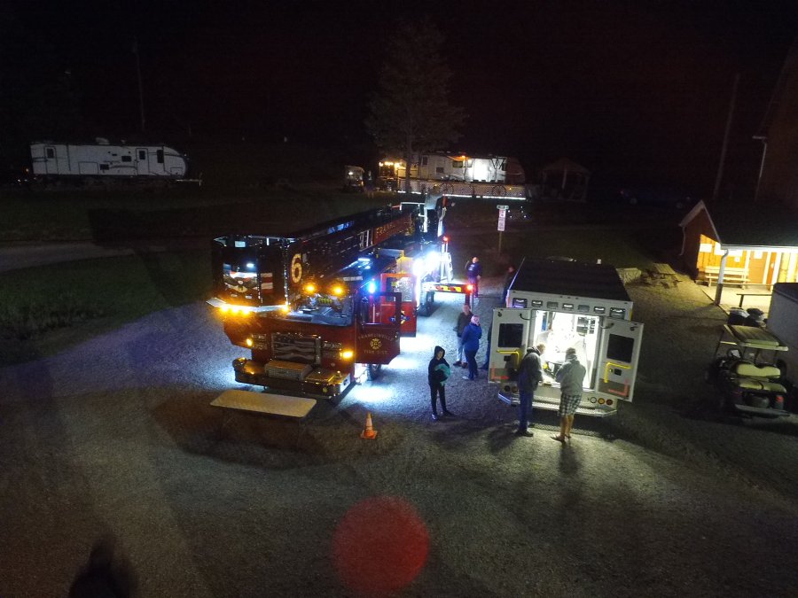 Fire Department Visits Triple R Camping Resort