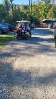 Kids and families out trick or treating at Triple R Camping Resort