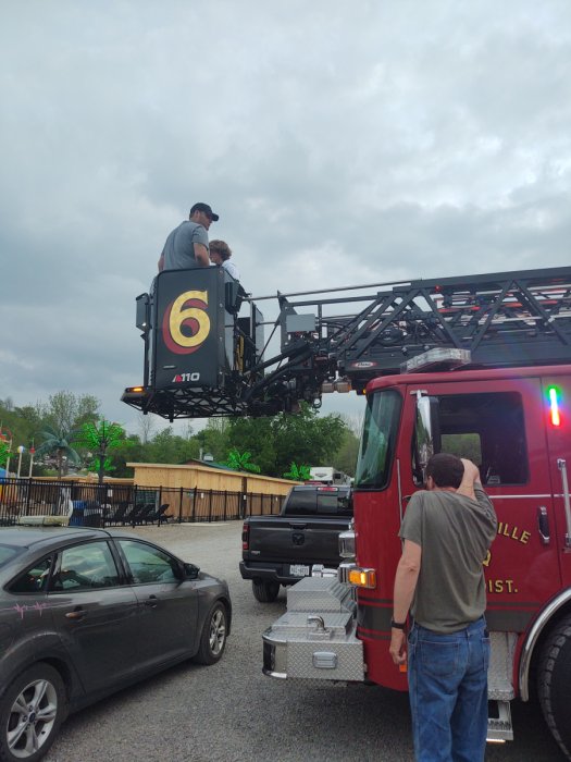 Fire truck at Triple R Camping Resort