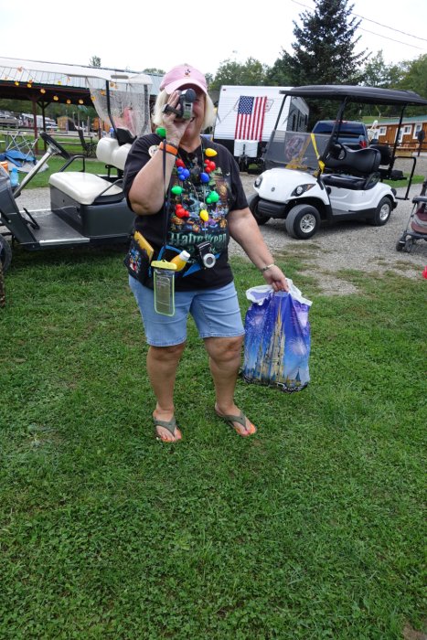 Camper in Costume Halloween Weekend 2018 at Triple R Campground in Western NY