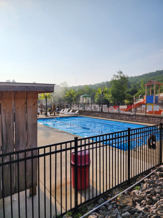 aquatics area at Triple R Camping Resort in Western NY