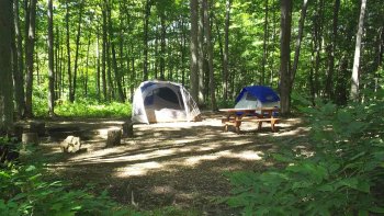 tent site at triple r camping resort