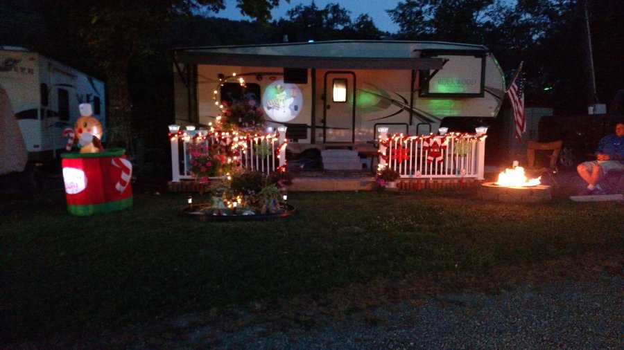 Lights at Christmas in July Weekend and Triple R Campground in Western NY