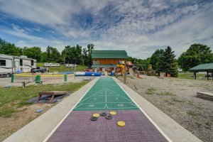 shuffle board at triple r camping resort a campground in wny