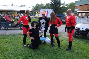 Campers in Costume Halloween Weekend 2018 at Triple R Campground in Western NY