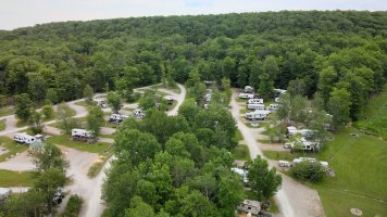 Ariel view at Triple R Camping Resort a campground in WNY