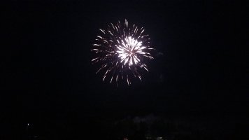 Fireworks on July 4th weekend 2018 at Triple R Camping Resort