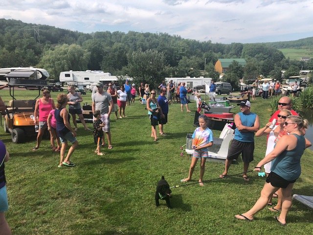 Campers at Pirate and Princess Weekend 2018 at Triple R Campground in Western NY