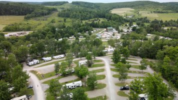 Ariel view at Triple R Camping Resort a campground in WNY