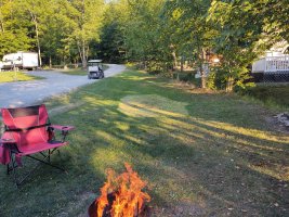 Kids and families out trick or treating at Triple R Camping Resort