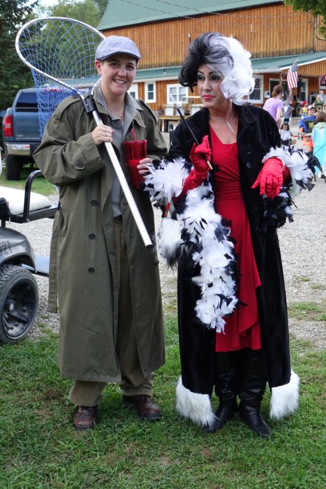 Campers in Costume Halloween Weekend 2018 at Triple R Campground in Western NY