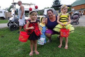 Campers in Costume Halloween Weekend 2018 at Triple R Campground in Western NY