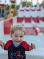 Kids playing in the LeeKee Lagoon at Triple R