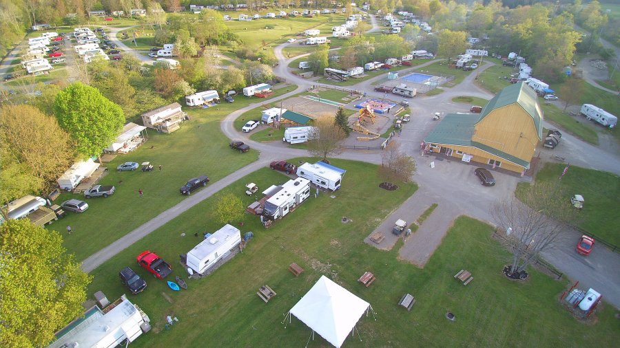 Camp Sites at Triple R Camping Resort in Western NY