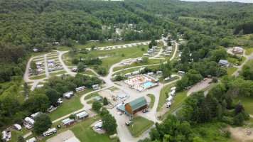 Ariel view at Triple R Camping Resort a campground in WNY