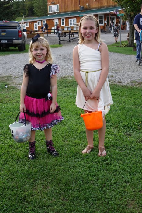 Campers in Costume Halloween Weekend 2018 at Triple R Campground in Western NY