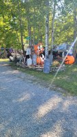 Site decorated with Halloween Decorations at Triple R Camping Resort