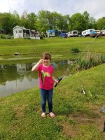 Camper During Memorial Day Weekend 2018 at Triple R Campground in Western NY