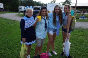 Campers in Costume Halloween Weekend 2018 at Triple R Campground in Western NY