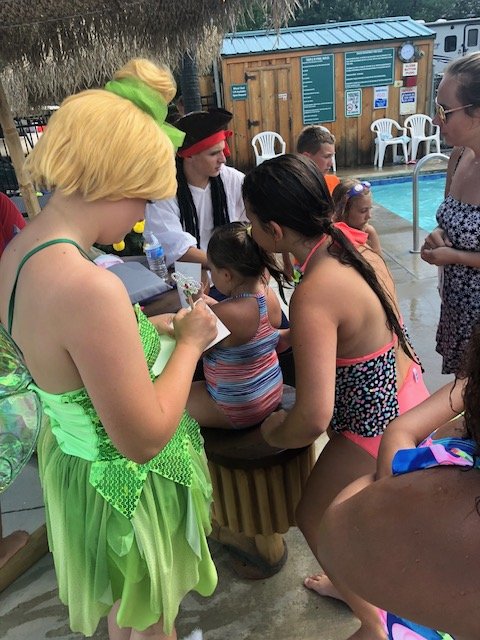 Campers at Pirate and Princess Weekend 2018 at Triple R Campground in Western NY