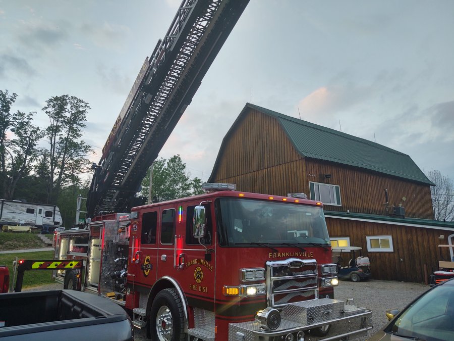 Fire truck at Triple R Camping Resort