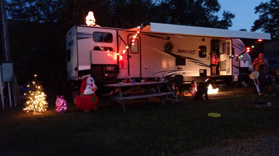 Lights at Christmas in July Weekend and Triple R Campground in Western NY