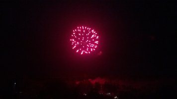 Fireworks on July 4th weekend 2018 at Triple R Camping Resort