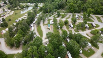 Ariel view at Triple R Camping Resort a campground in WNY