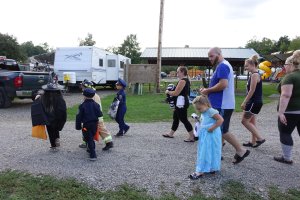 Campers in Costume Halloween Weekend 2018 at Triple R Campground in Western NY