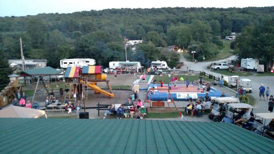 Arial View of Christmas in July Weekend and Triple R Campground in Western NY