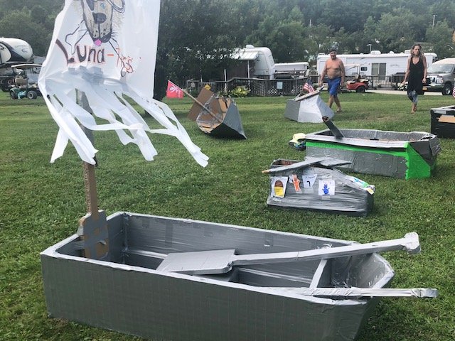 Campers at Pirate and Princess Weekend 2018 at Triple R Campground in Western NY