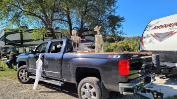 Site decorated with Halloween Decorations at Triple R Camping Resort