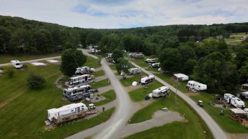 Ariel view at Triple R Camping Resort a campground in WNY