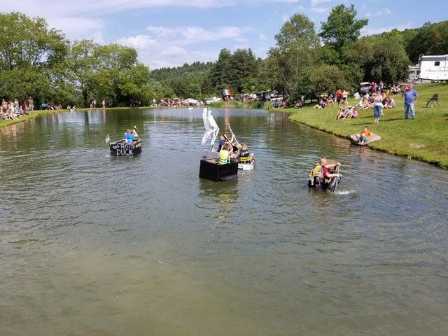 Campers at Pirate and Princess Weekend 2018 at Triple R Campground in Western NY