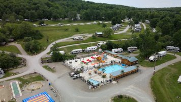 Ariel view at Triple R Camping Resort a campground in WNY