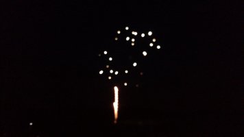 Fireworks on July 4th weekend 2018 at Triple R Camping Resort