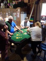 People Playing Blackjack at Vegas Weekend at Triple R Campground in Western NY