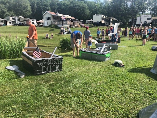 Campers at Pirate and Princess Weekend 2018 at Triple R Campground in Western NY