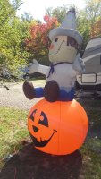 Site decorated with Halloween Decorations at Triple R Camping Resort