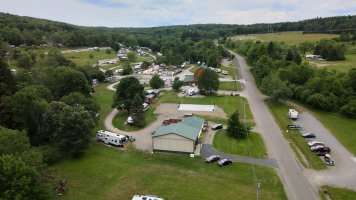 Ariel view at Triple R Camping Resort a campground in WNY