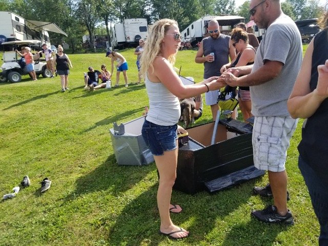 Campers at Pirate and Princess Weekend 2018 at Triple R Campground in Western NY