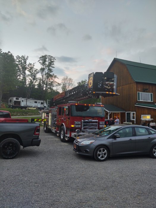 Fire truck at Triple R Camping Resort