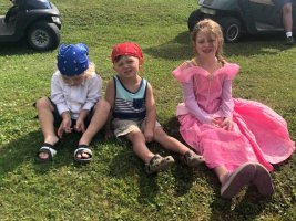 Campers at Pirate and Princess Weekend 2018 at Triple R Campground in Western NY