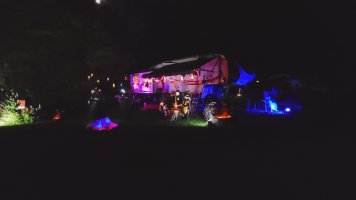 Site decorated with Halloween Decorations at Triple R Camping Resort