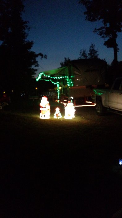 Lights at Christmas in July Weekend and Triple R Campground in Western NY